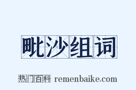 毗沙组词是什么意思的图片